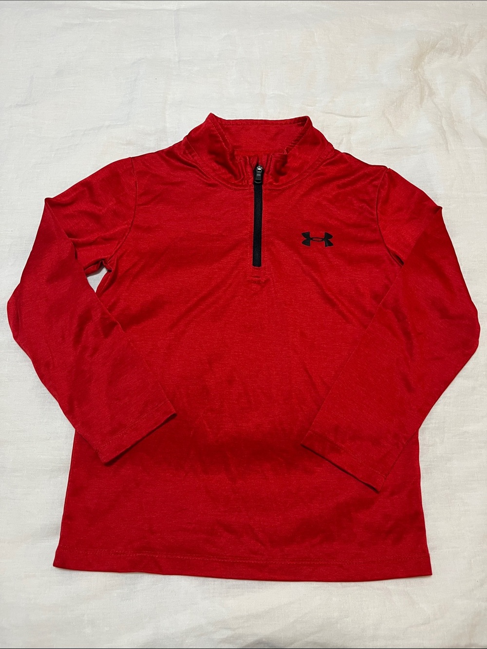 Under Armour Red Zip-Front Training shirt